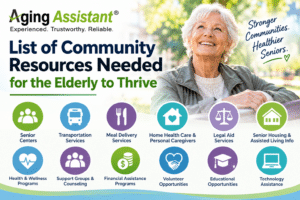 Community resources help seniors stay healthy, connected, and independent.